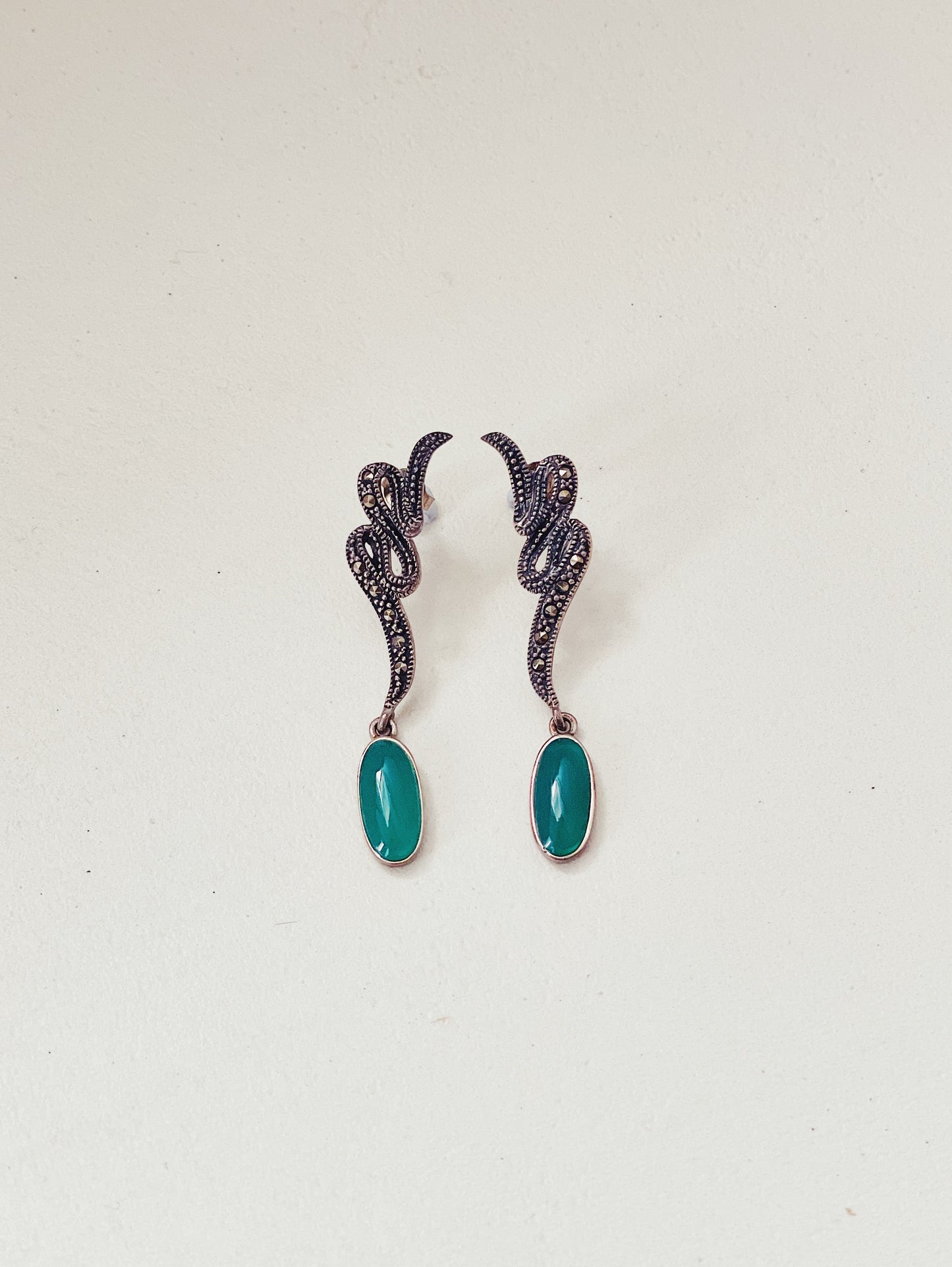 art deco drop earrings