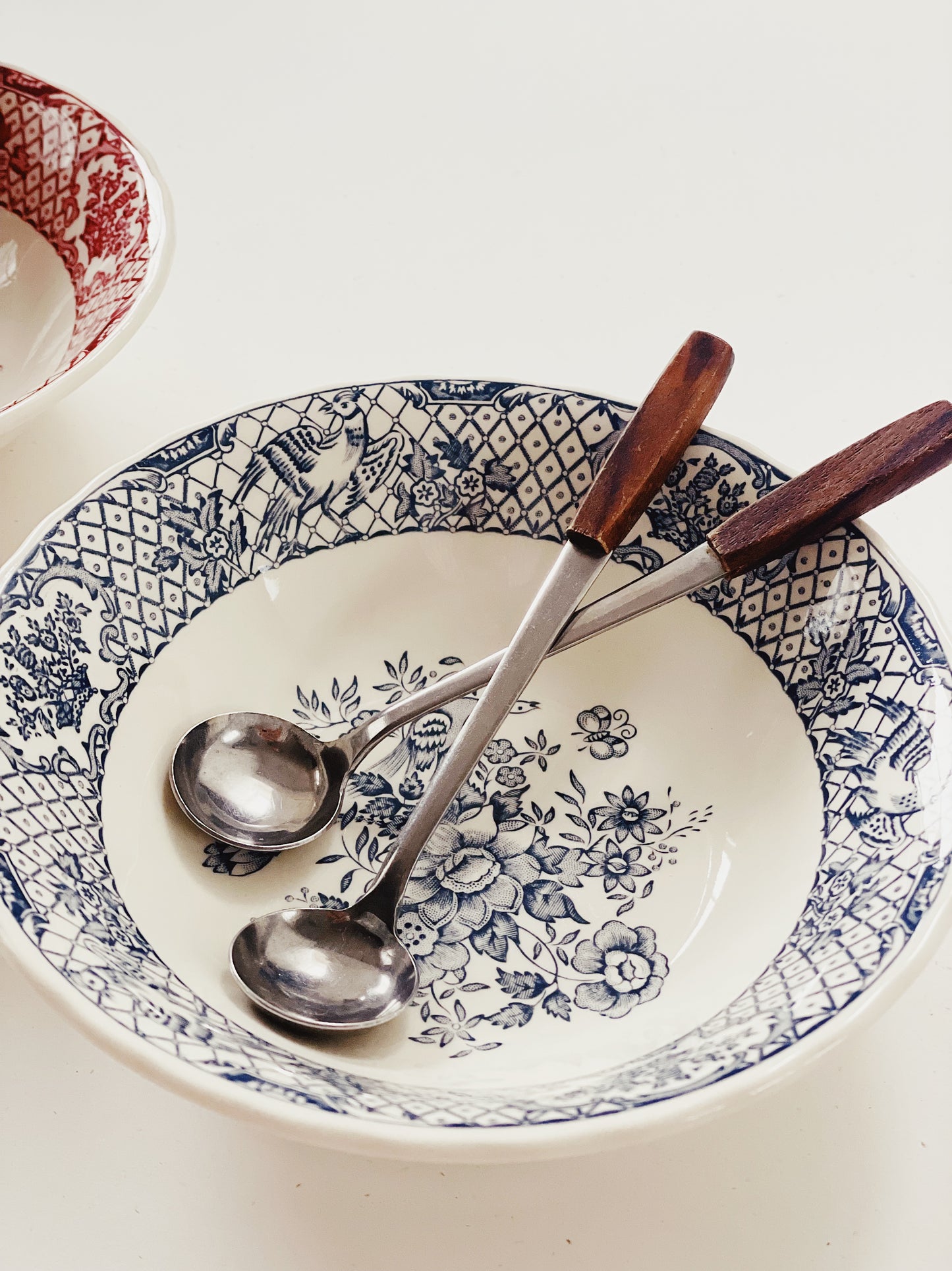 tea spoons with wood handle (set)