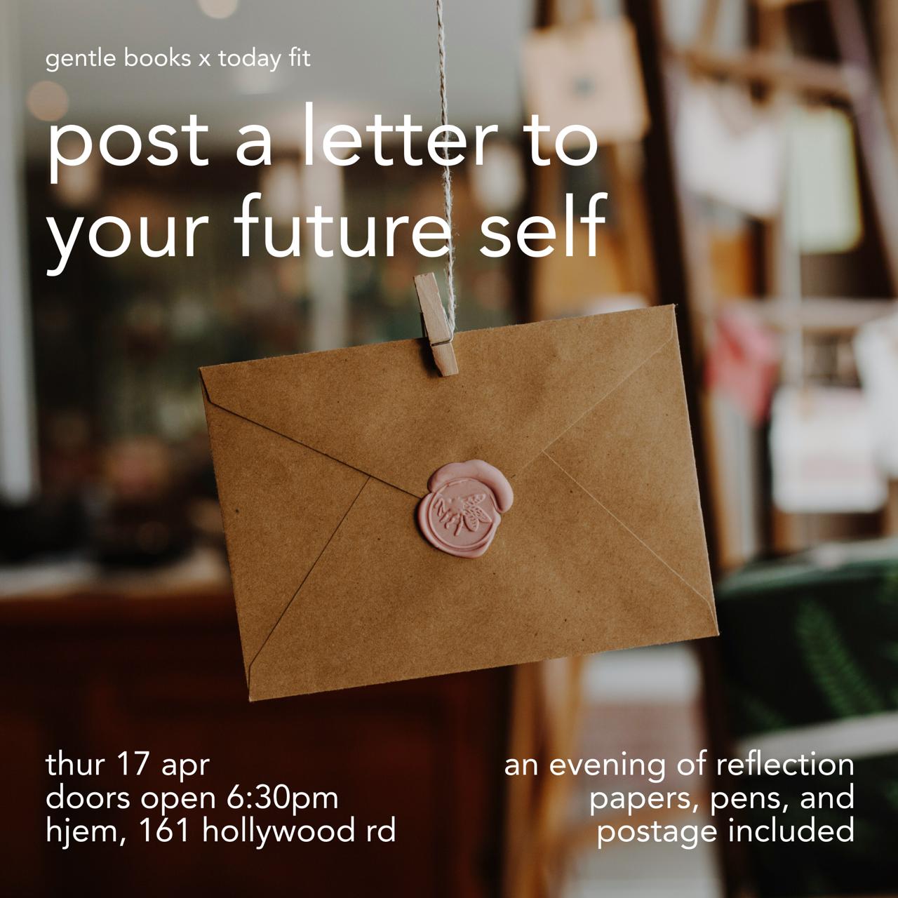 gentle books' thursday book club - post a letter to your future self