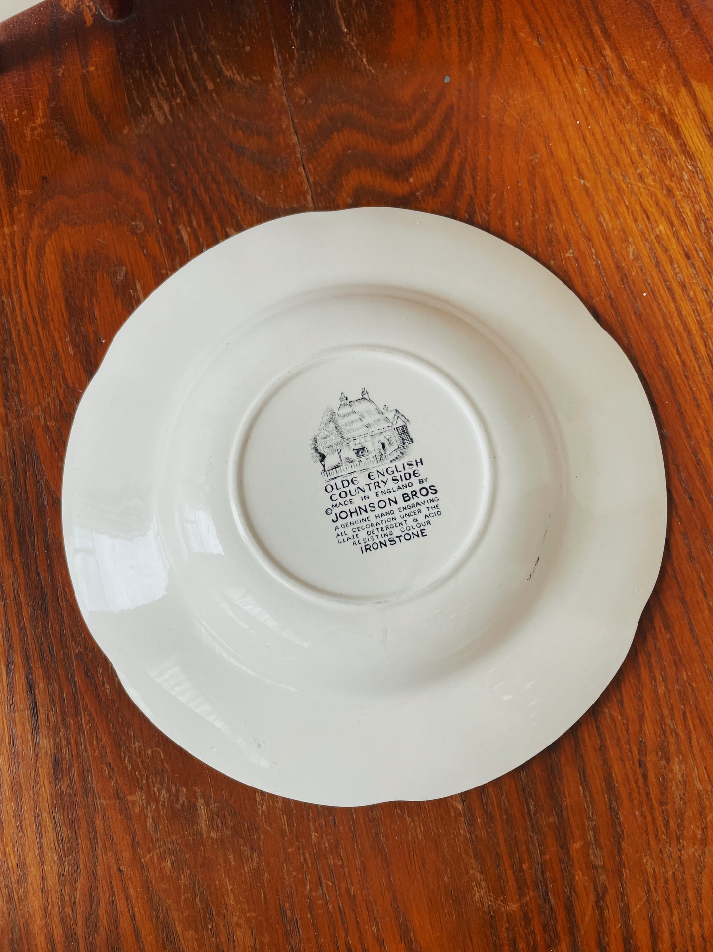dutch green landscape plates