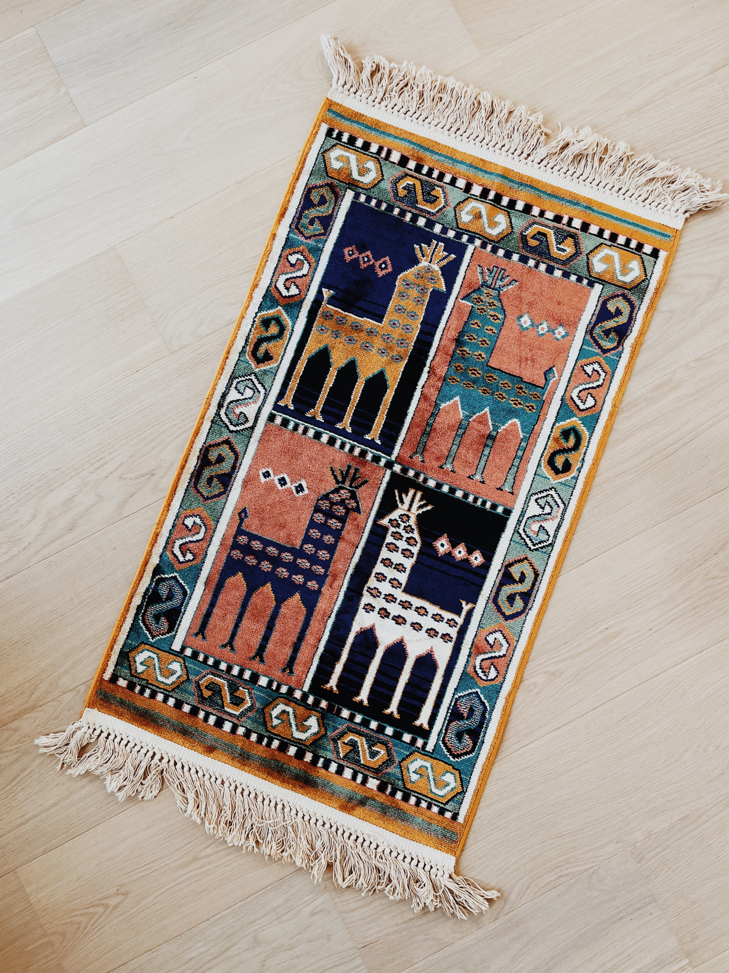 belgian llama accent rug