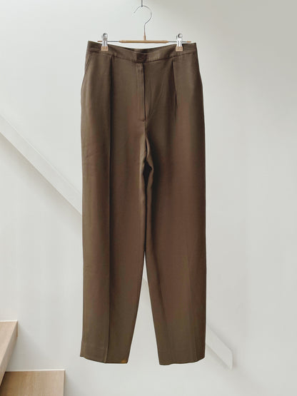 vintage jones tailored olive green trousers