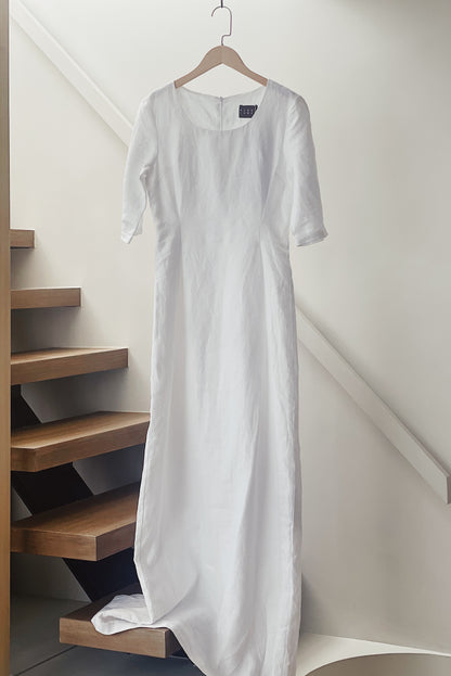 albus lumen linen maxi dress