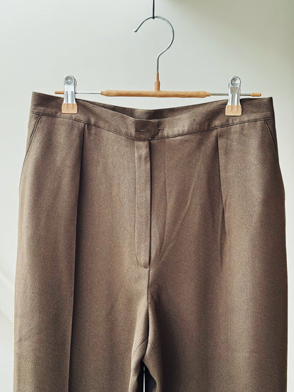 vintage jones tailored olive green trousers