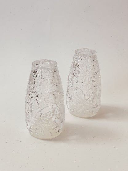 glass salt and pepper shakers