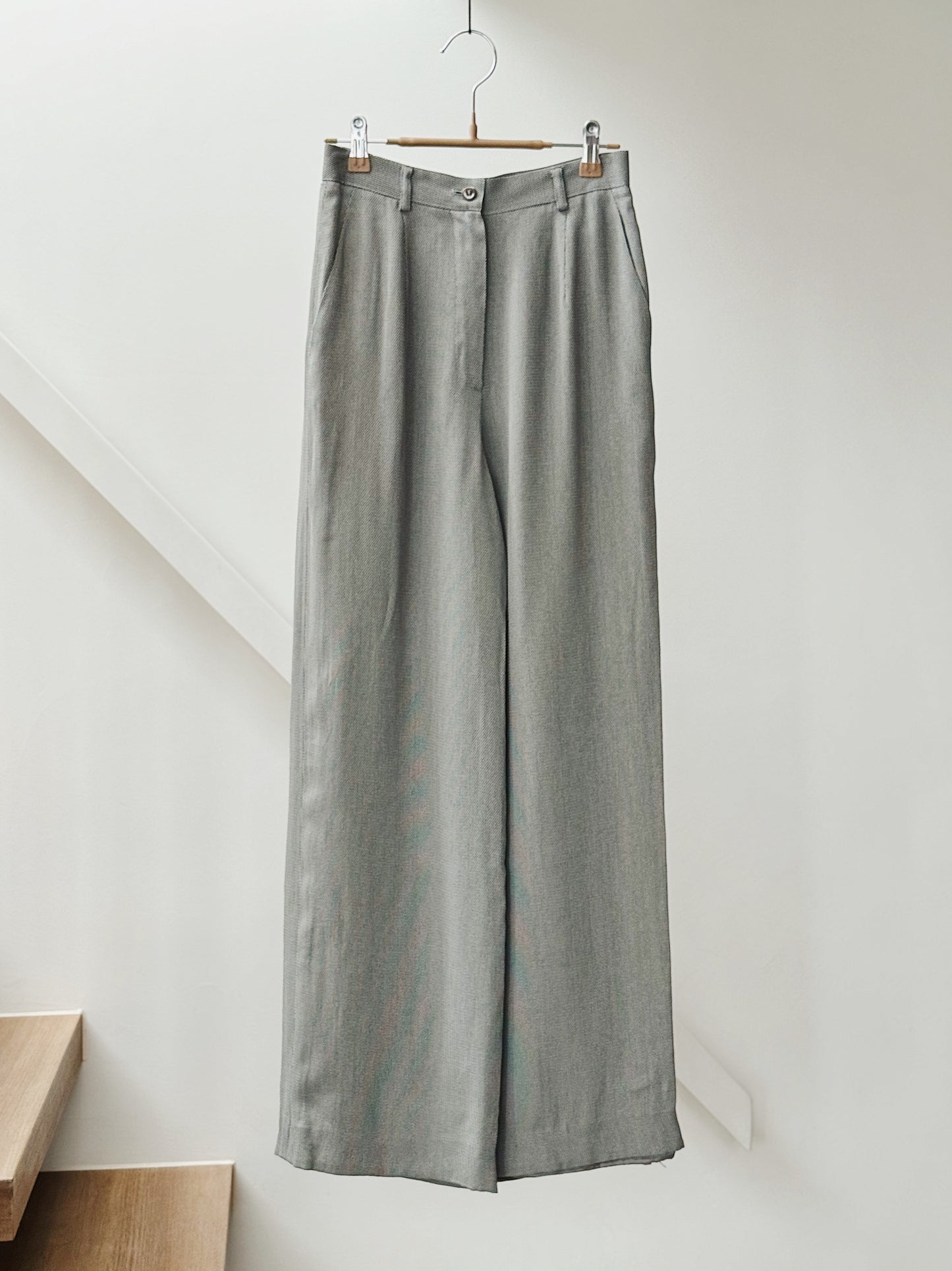 vintage wide leg j crew trousers