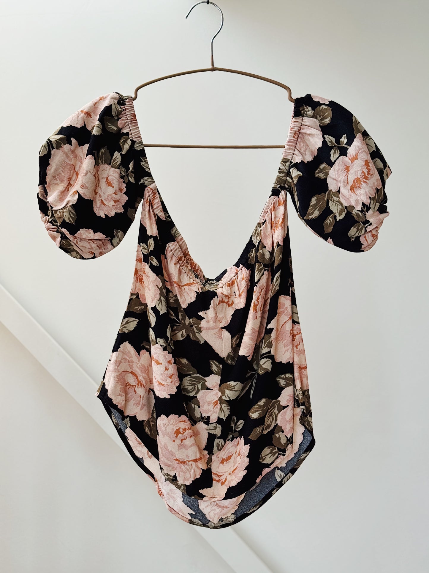 reformation floral blouse (off shoulder)