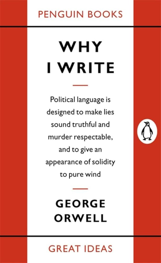 Great Ideas Why I Write (Penguin Great Ideas) cover image