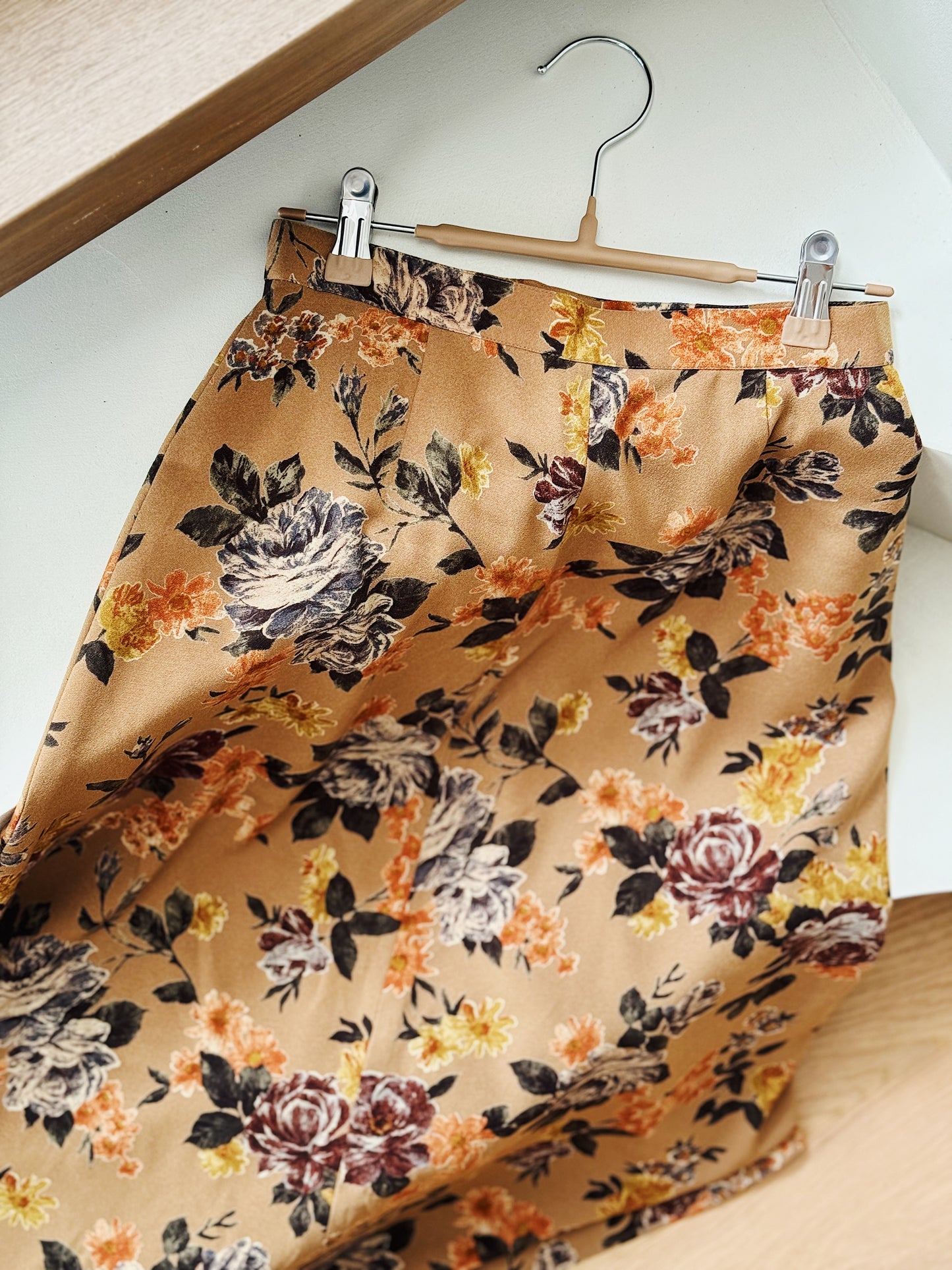 vintage japanese floral skirt