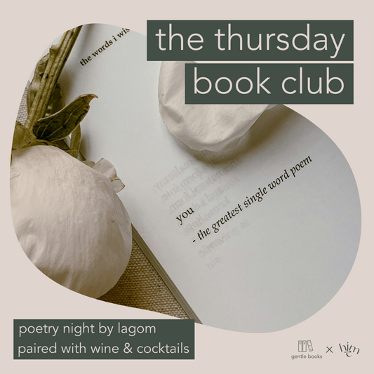 Thursday Book Club - Lagom Poetry & Wine Night