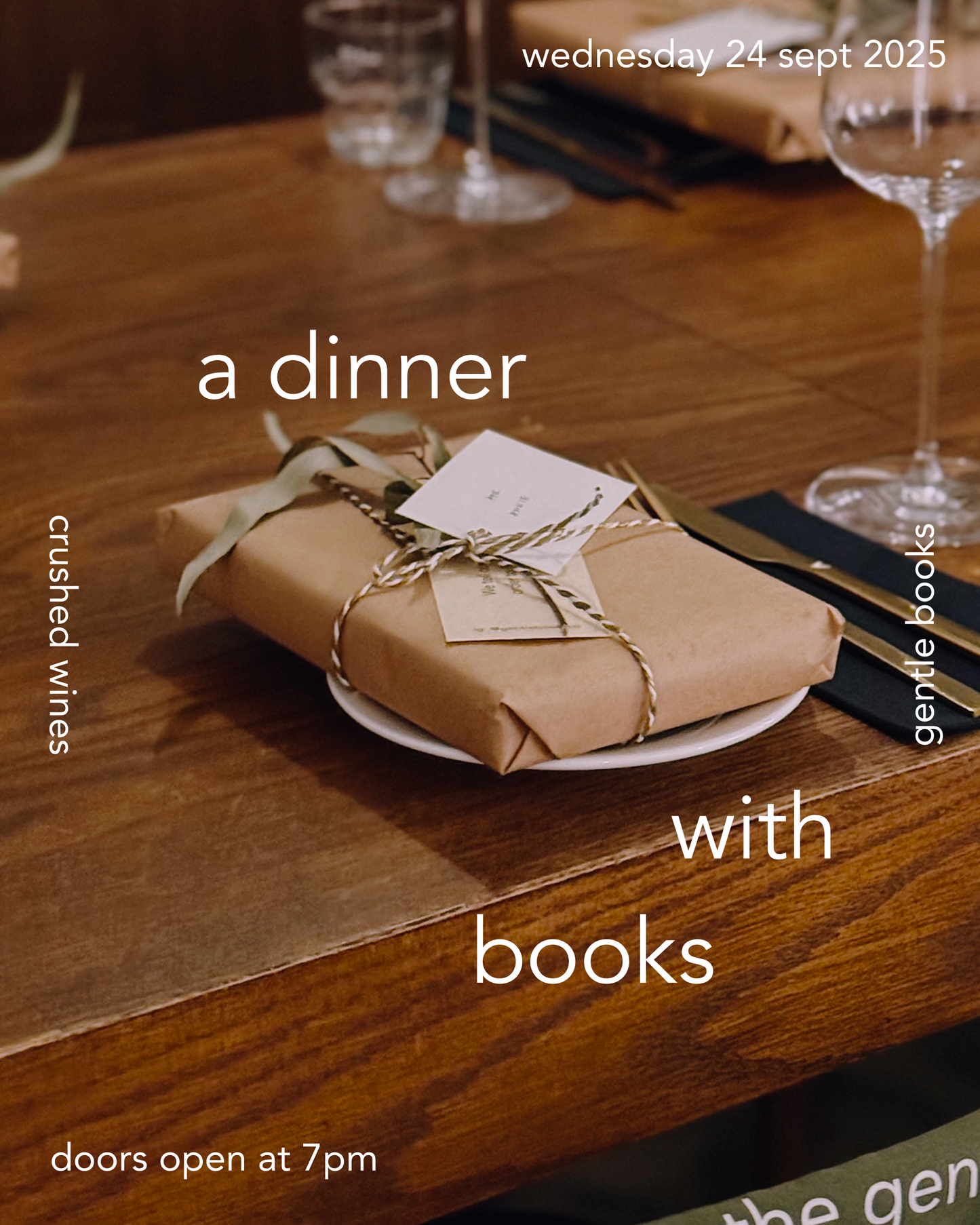 a dinner with books - oct