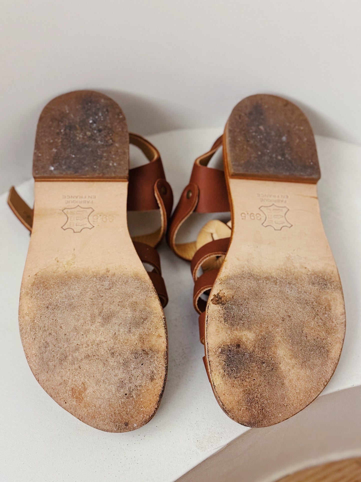 french leather fisherman sandals